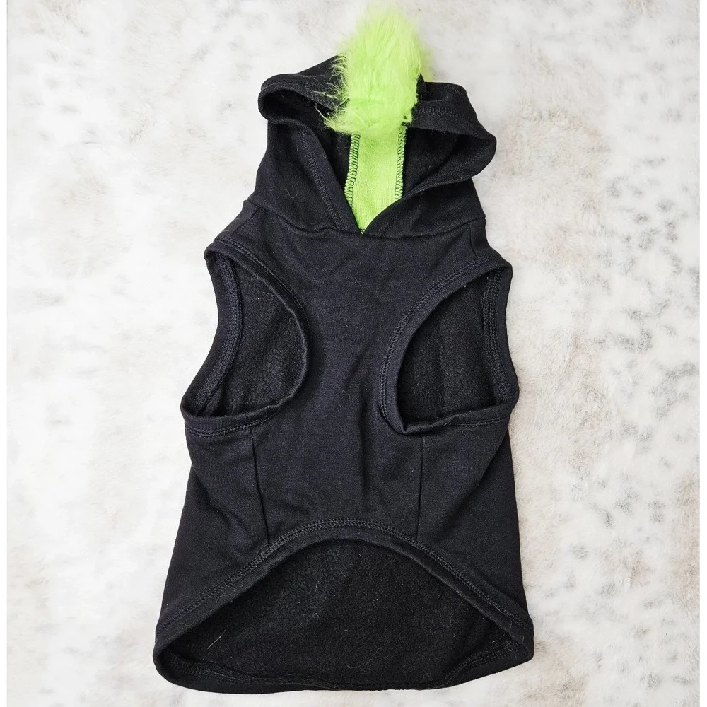 Zombie Hunter Large Dog Outfit Halloween Costume Black Lime Mohawk